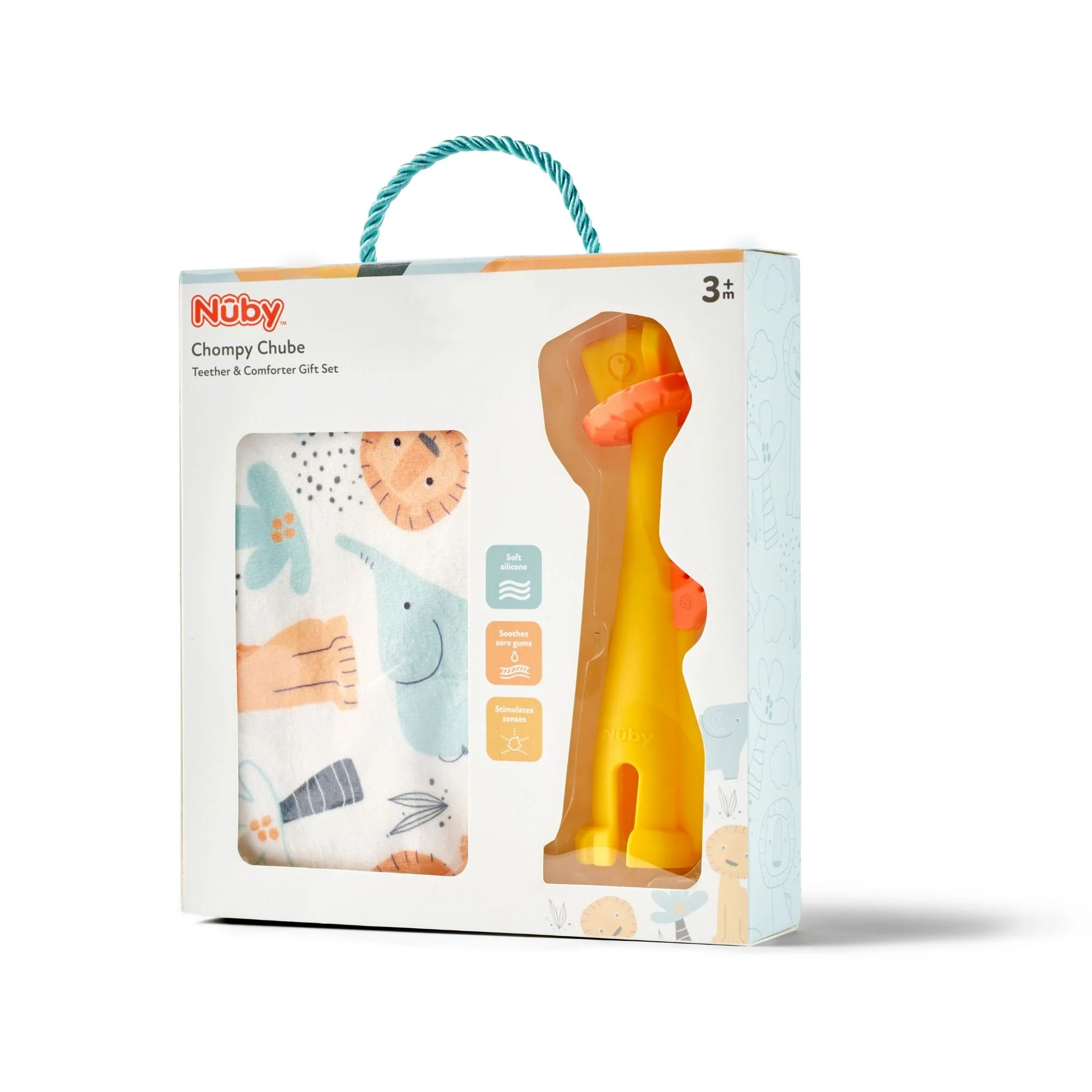 Chompy Chube Teether & Comforter Gift Set - Image 4