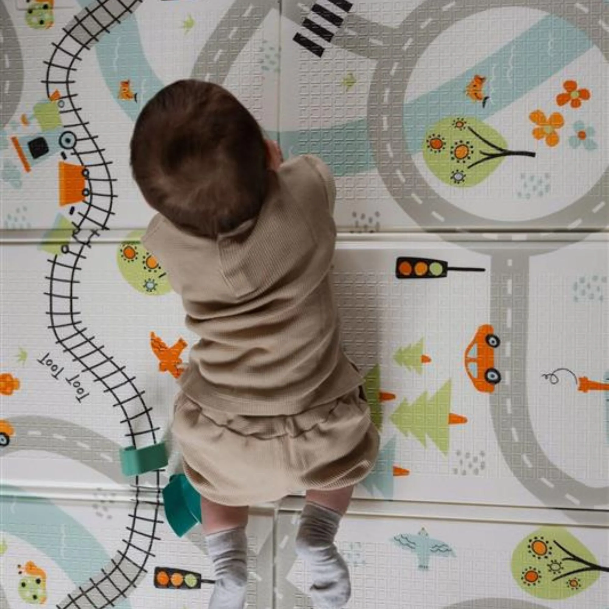Foldable Play Mat, Road Map