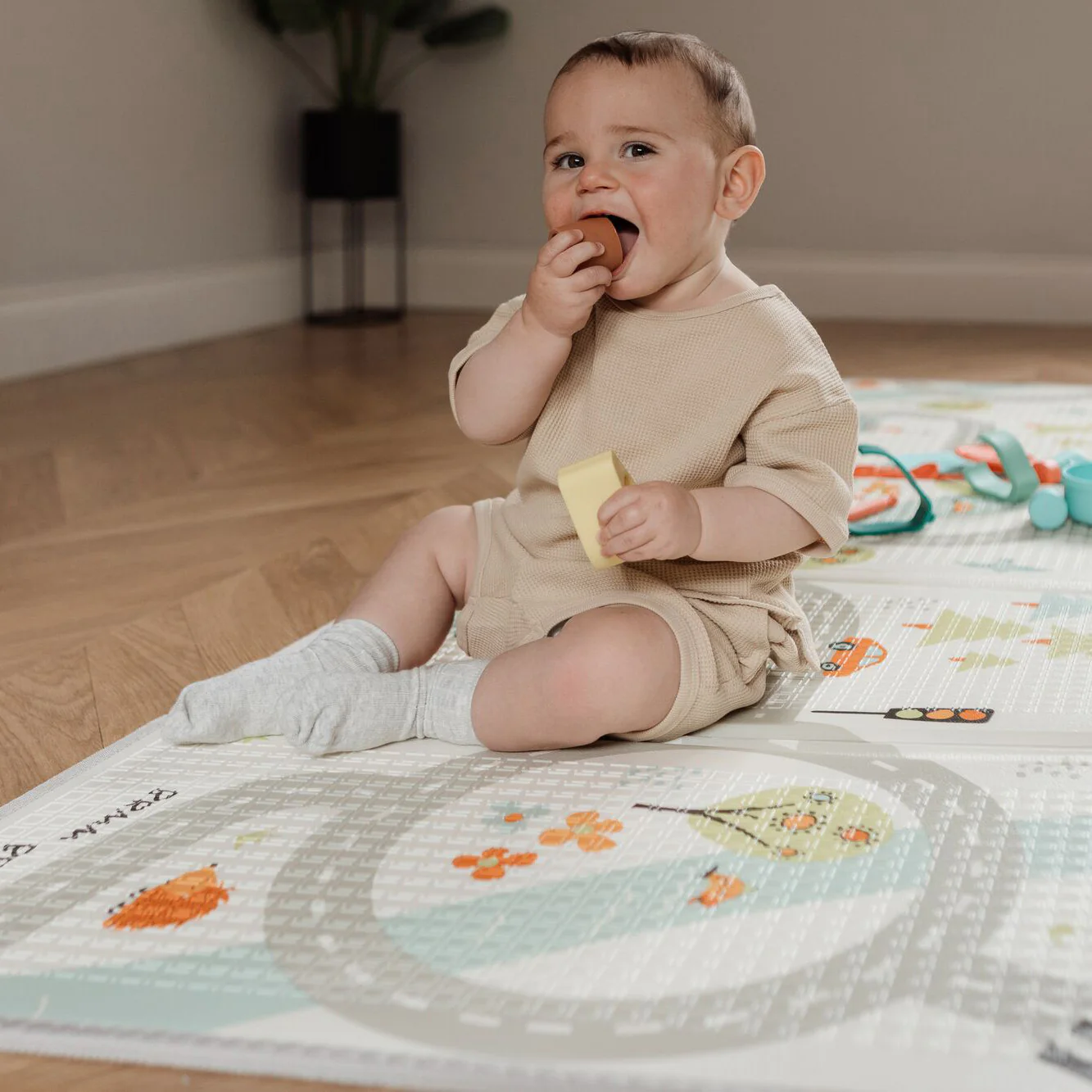 Foldable Play Mat, Road Map - Image 3