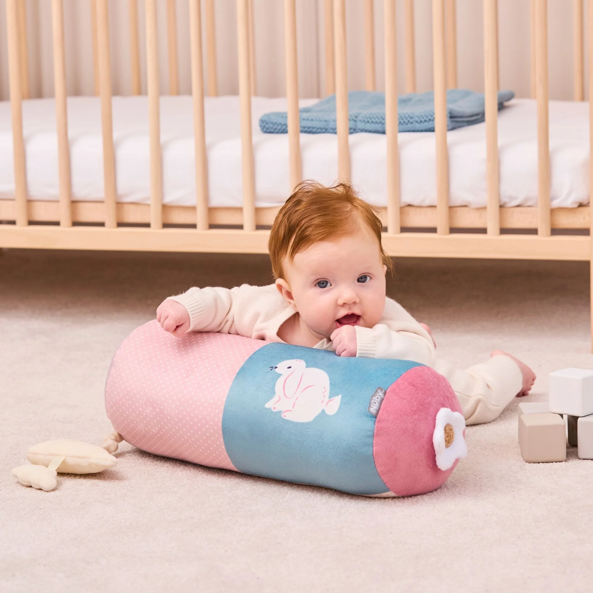 Little Hops & Raindrops Tummy Pillow